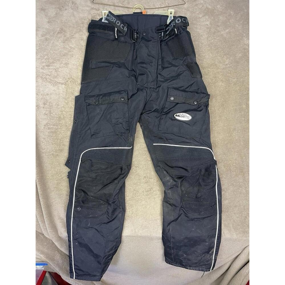 Joe Rocket Med Ballistic Series Black Motorcycle Riding Pant Dry Tech Waterproof
